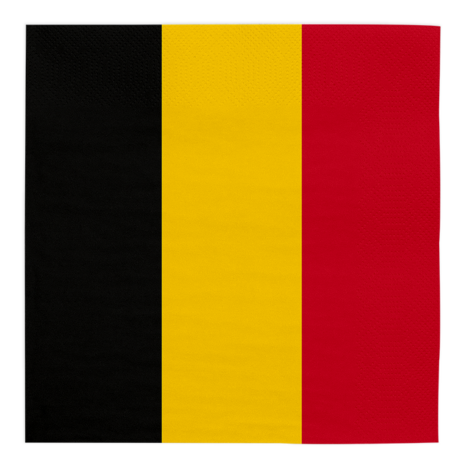 WeFiesta Napkins Belgium 33x33cm | 20 pieces WeFiesta Napkins Belgium 33x33cm | 20 pieces
