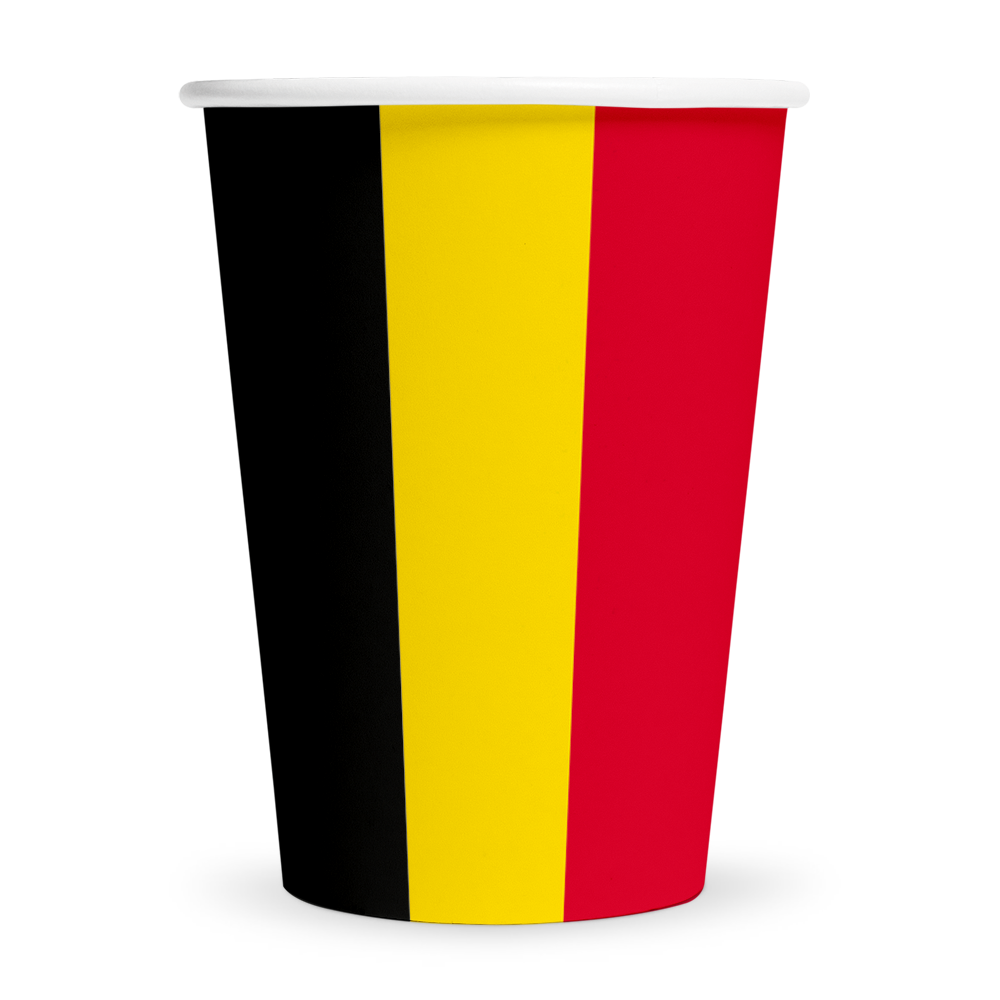 WeFiesta Becher Belgien 210ml | 8 Stück WeFiesta Becher Belgien 210ml | 8 Stück