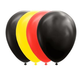 WeFiesta Black Yellow Red Balloons 30cm | 50 pieces WeFiesta Black Yellow Red Balloons 30cm | 50 pieces