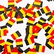 WeFiesta Belgium table confetti paper 150 pieces | per bag