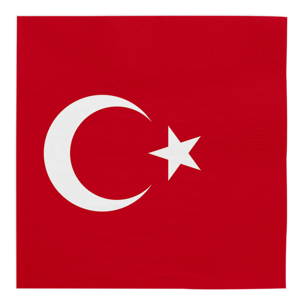 WeFiesta Serviettes Turquie 33x33 cm | 20 pièces