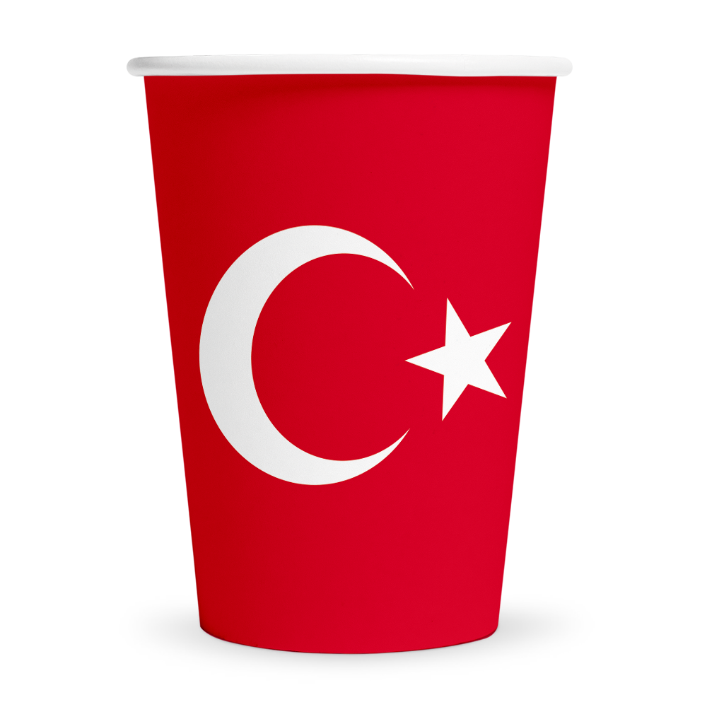 WeFiesta Türkei Becher 210ml | 8 Stück WeFiesta Türkei Becher 210ml | 8 Stück