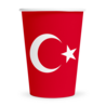WeFiesta Turkije Bekers 210ml | 8 stuks WeFiesta Turkije Bekers 210ml | 8 stuks