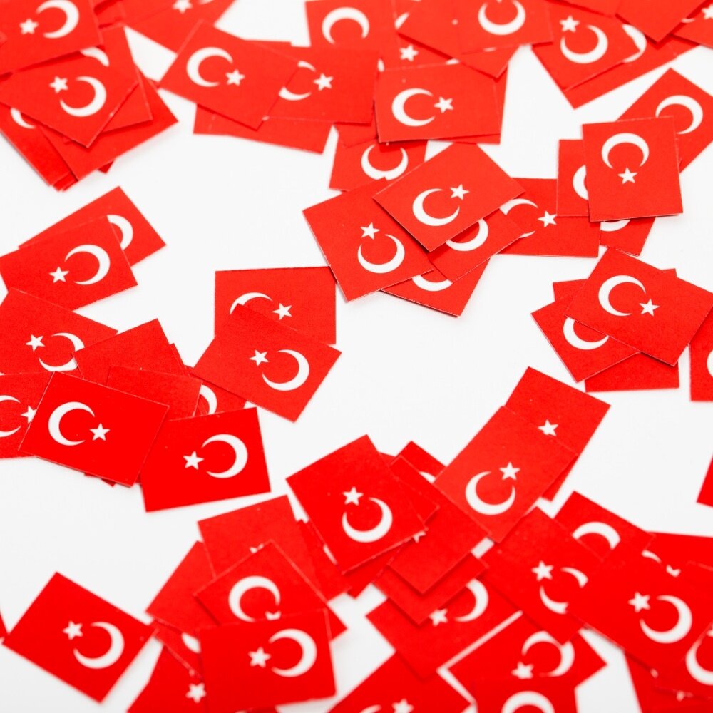 WeFiesta Türkei Tischkonfetti 150 Stück | 1 Beutel
