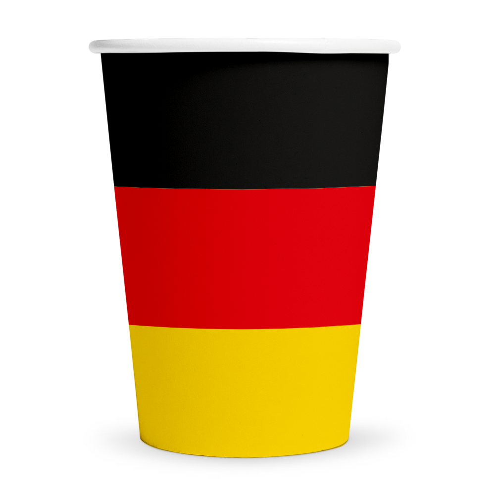 WeFiesta Duitsland Bekers 210ml | 8 stuks WeFiesta Duitsland Bekers 210ml | 8 stuks