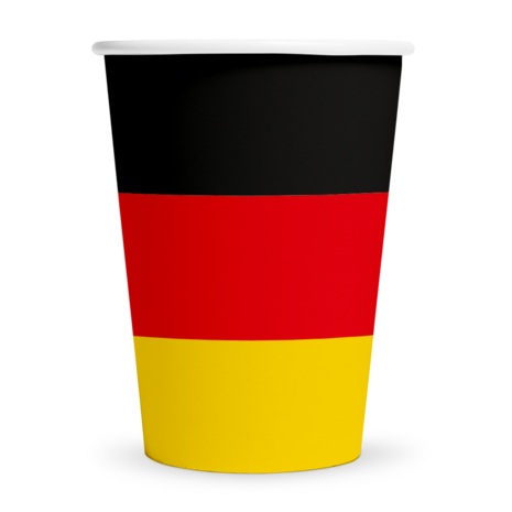 WeFiesta Deutschland Becher 210ml | 8 Stück