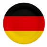 WeFiesta Duitsland Borden 23cm | 8 stuks