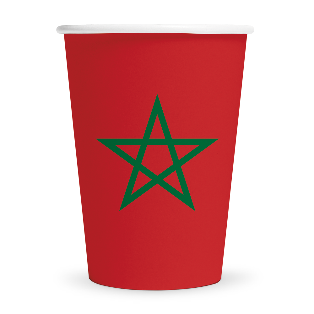 WeFiesta Gobelets Maroc 210ml | 8 pièces