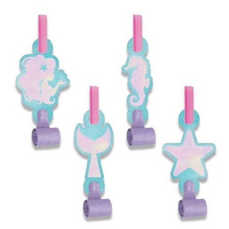 Folat Zeemeermin Shine Roltongen 28cm | 8 stuks
