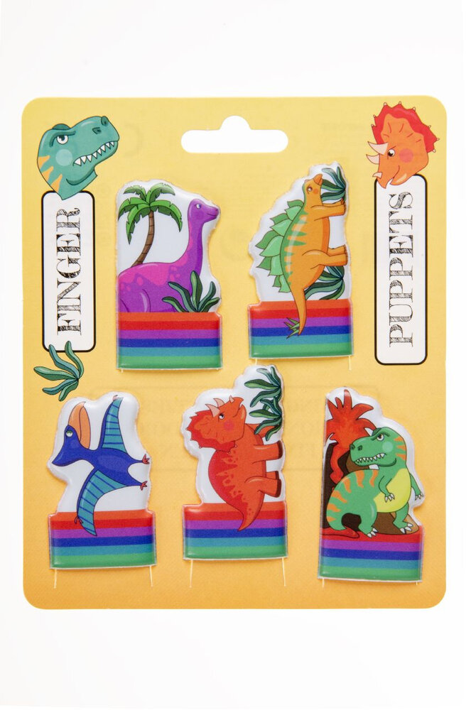 LG Imports Dino Finger Puppet 5 cm | 5 pieces LG Imports Dino Finger Puppet 5 cm | 5 pieces