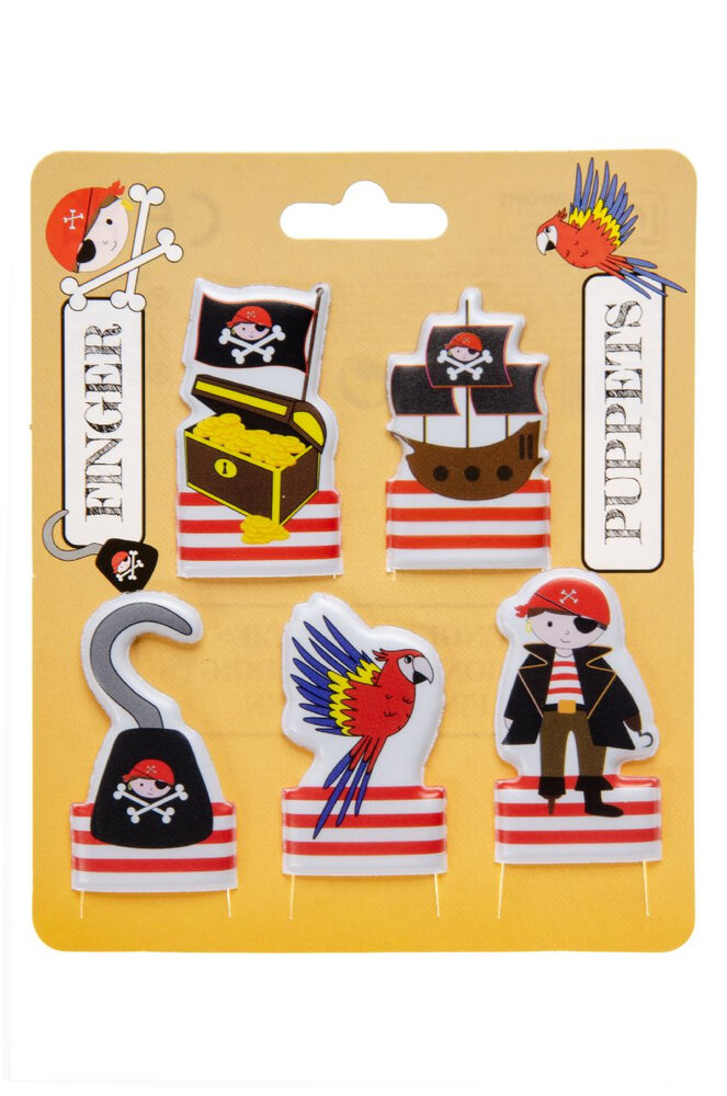 LG Imports Piraten-Fingerpuppe 5 cm | 5 Stück