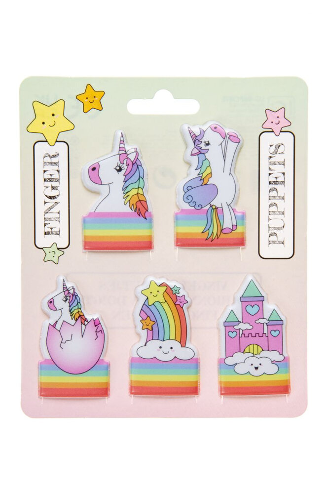 LG Imports Marionnette à doigt Licorne 5 cm | 5 pièces LG Imports Marionnette à doigt Licorne 5 cm | 5 pièces
