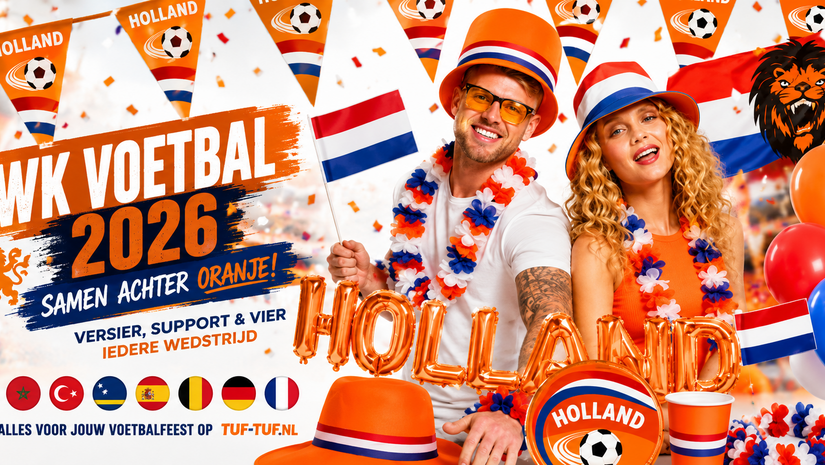 WK Voetbal 2026: Vier Iedere Wedstrijd in Stijl met de Mooiste Oranje Versiering en Voetbal Feestartikelen