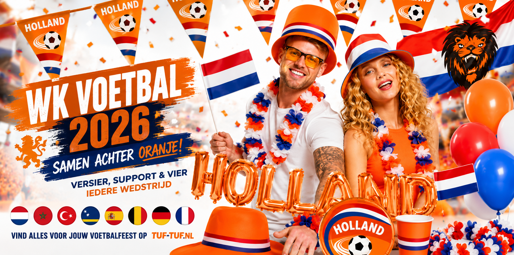 WK Voetbal 2026: Vier Iedere Wedstrijd in Stijl met de Mooiste Oranje Versiering en Voetbal Feestartikelen