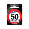 Paper Dreams Small Sarah Traffic Sign Button | per piece Paper Dreams Small Sarah Traffic Sign Button | per piece