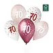 Godan 70th Birthday Balloons Stars Pink 33 cm | 6 pieces Godan 70th Birthday Balloons Stars Pink 33 cm | 6 pieces
