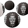 Amscan Black & White Skull Lantern Set | 6 pieces Amscan Black & White Skull Lantern Set | 6 pieces