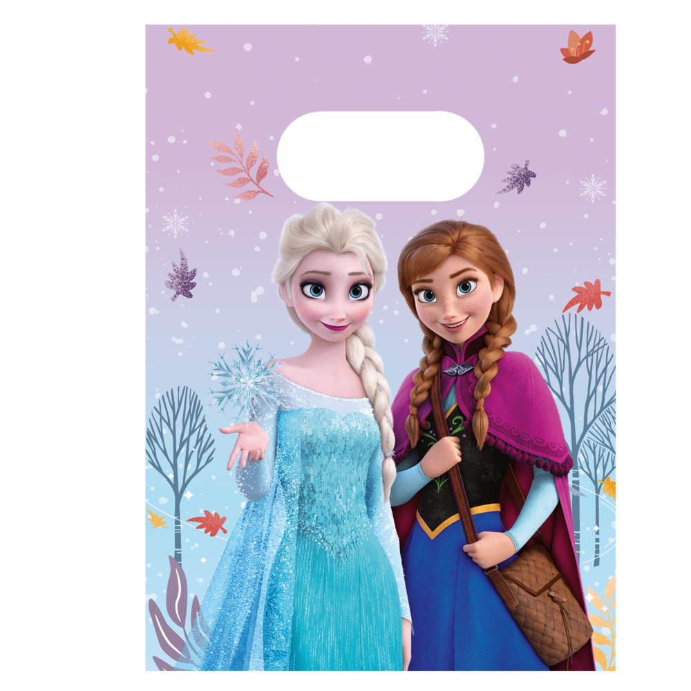 Procos Party Frozen Idyllic Wonder Traktatiezakjes Papier | per 4 stuks Procos Party Frozen Idyllic Wonder Traktatiezakjes Papier | per 4 stuks