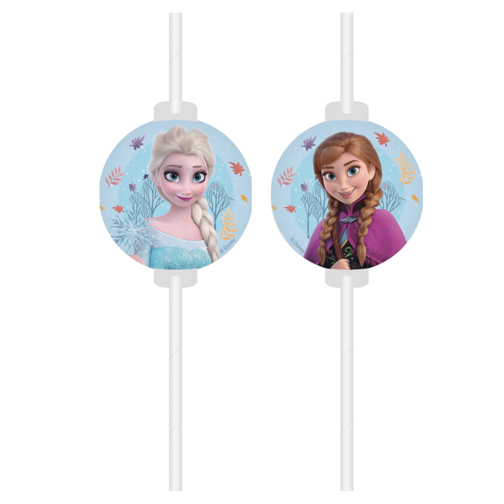 Procos Party Frozen Idyllic Wonder Straws Paper | per 4 pieces Procos Party Frozen Idyllic Wonder Straws Paper | per 4 pieces