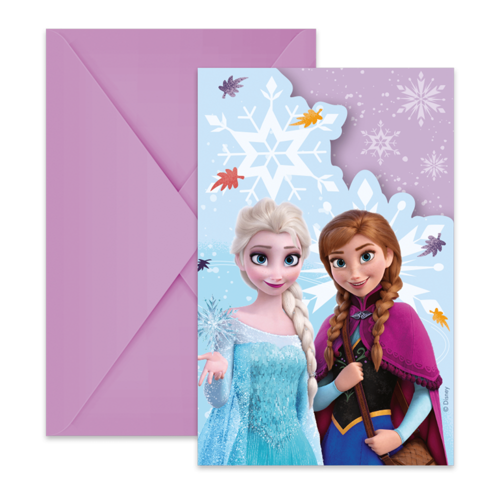 Procos Party Frozen Idyllic Wonder Uitnodigingen | per 6 stuks Procos Party Frozen Idyllic Wonder Uitnodigingen | per 6 stuks