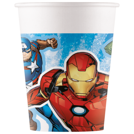 Procos Party Avengers Bekers Next Generation 200ml | 8 stuks Procos Party Avengers Bekers Next Generation 200ml | 8 stuks