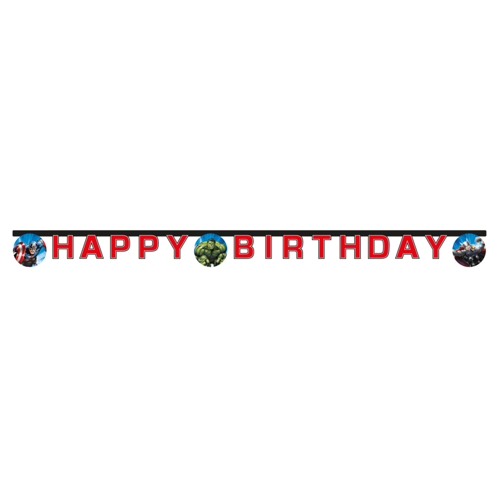 Procos Party Bannière Avengers Joyeux Anniversaire 2m | pièce Procos Party Bannière Avengers Joyeux Anniversaire 2m | pièce