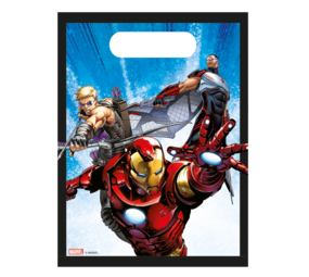 Procos Party Sacs de friandises Avengers 16x22 cm | par 4 pièces Procos Party Sacs de friandises Avengers 16x22 cm | par 4 pièces