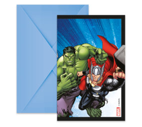 Procos Party Avengers Uitnodigingen Papier | per 6 stuks Procos Party Avengers Uitnodigingen Papier | per 6 stuks