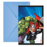 Procos Party Avengers Invitations Paper | per 6 pieces Procos Party Avengers Invitations Paper | per 6 pieces