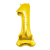 Paper Dreams Standing Number Balloon 1 Gold XXL | 150 cm