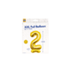Paper Dreams Zahlenballon 2 Stehend Gold XXL | 150 cm Paper Dreams Zahlenballon 2 Stehend Gold XXL | 150 cm