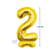 Paper Dreams Standing Number Balloon 2 Gold XXL | 150 cm Paper Dreams Standing Number Balloon 2 Gold XXL | 150 cm