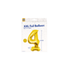 Paper Dreams Zahlenballon 4 Stehend Gold XXL | 150 cm