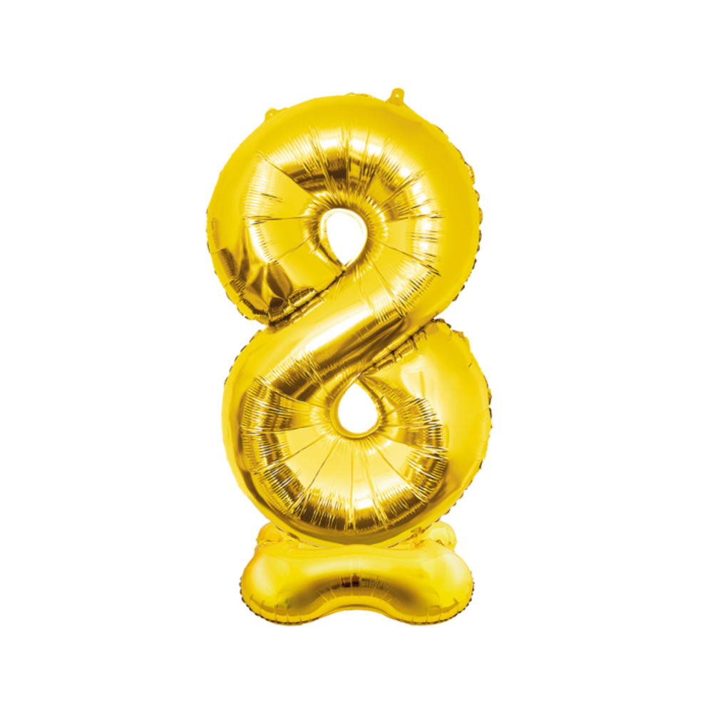Paper Dreams Ballon Chiffre 8 Debout Or XXL | 150 cm Paper Dreams Ballon Chiffre 8 Debout Or XXL | 150 cm