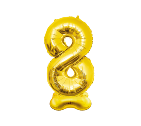 Paper Dreams Ballon Chiffre 8 Debout Or XXL | 150 cm Paper Dreams Ballon Chiffre 8 Debout Or XXL | 150 cm