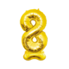 Paper Dreams Standing Number Balloon 8 Gold XXL | 150 cm