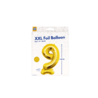 Paper Dreams Cijfer Ballon 9 Staand Goud XXL | 150cm