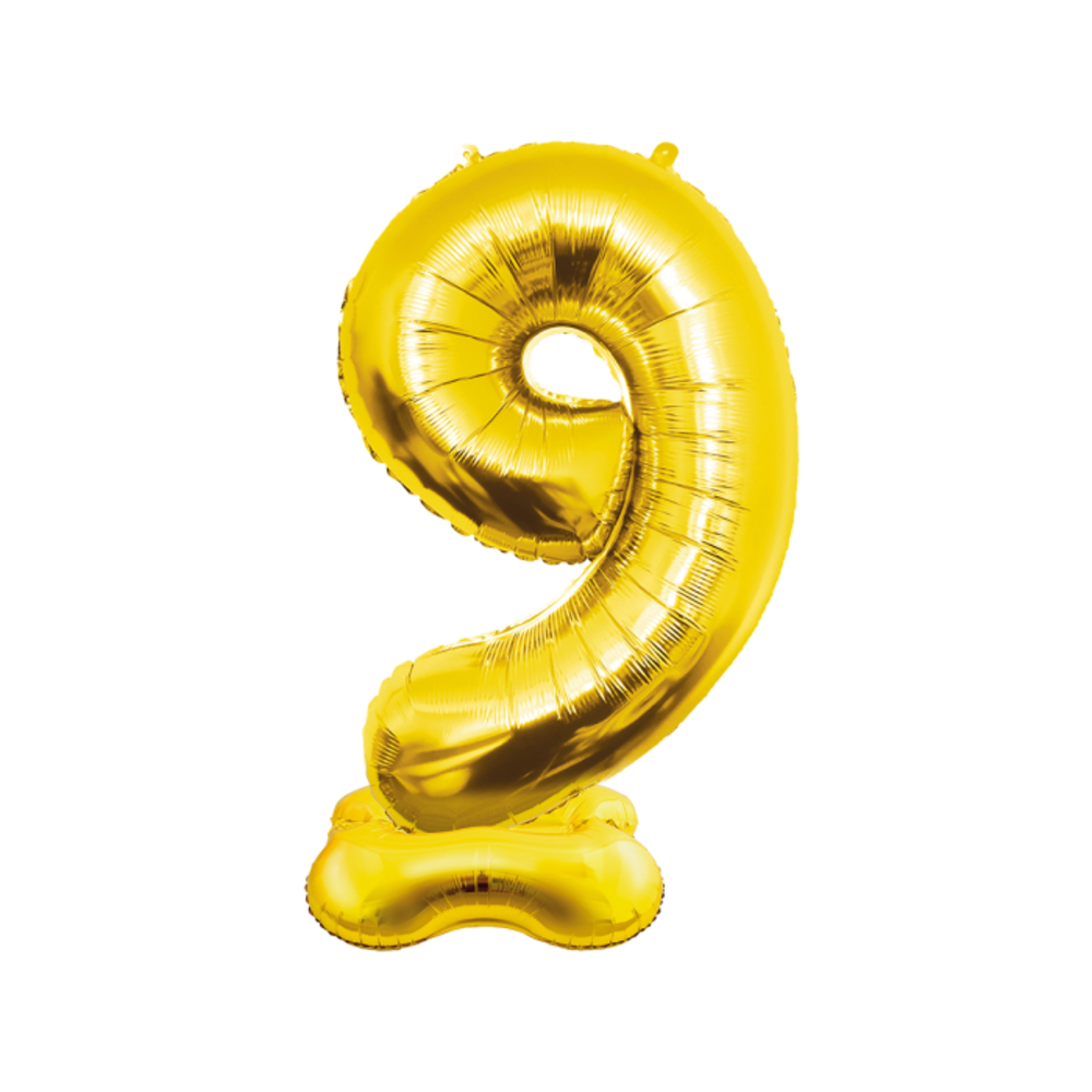Paper Dreams Ballon Chiffre 9 Debout Or XXL | 150 cm Paper Dreams Ballon Chiffre 9 Debout Or XXL | 150 cm
