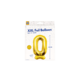 Paper Dreams Standing Number Balloon 0 Gold XXL | 150 cm