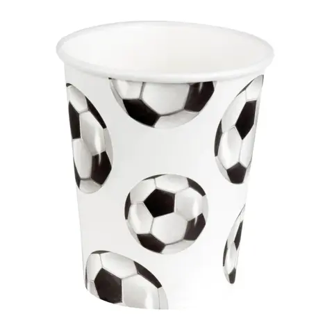 Boland Voetbal Bekers Papier 250ml | 10 stuks Boland Voetbal Bekers Papier 250ml | 10 stuks