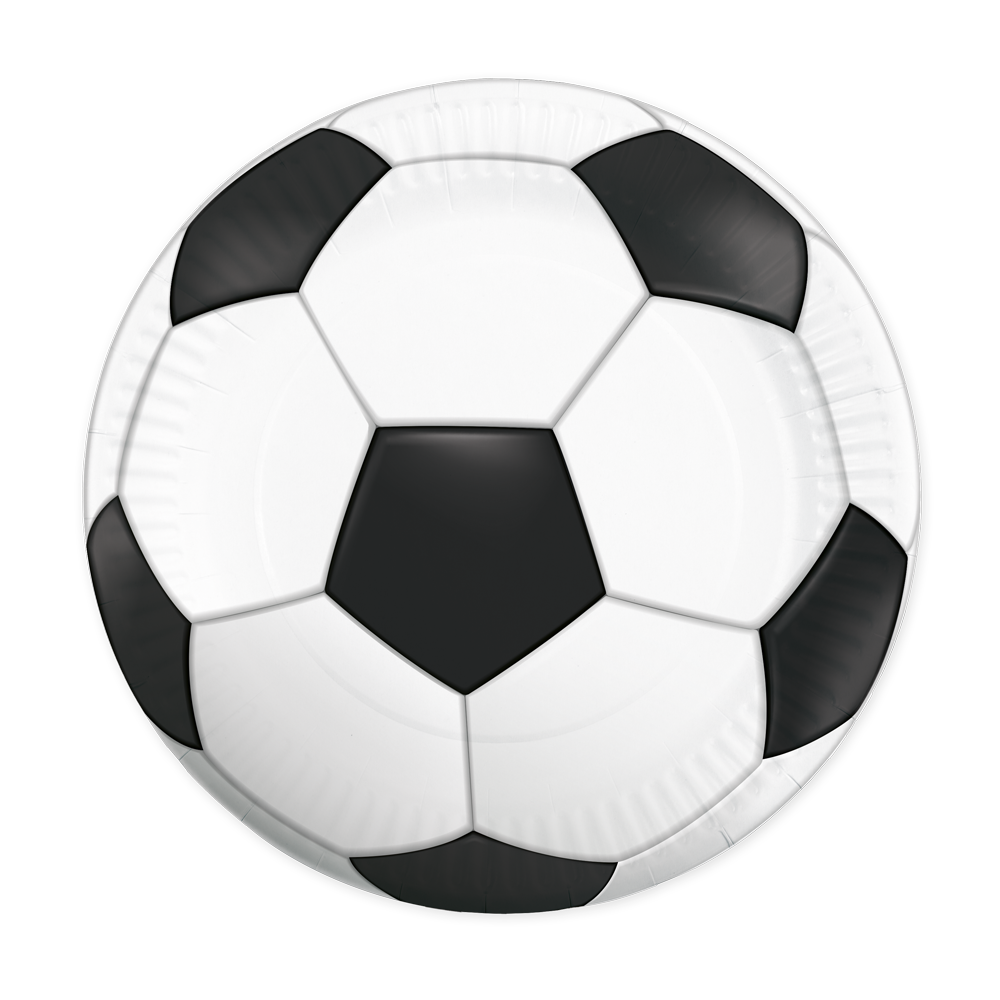 WeFiesta Football Plates 23 cm | 8 pieces