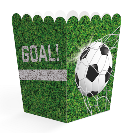 WeFiesta Football Snack Boxes 10x6x6cm | 8 pieces WeFiesta Football Snack Boxes 10x6x6cm | 8 pieces