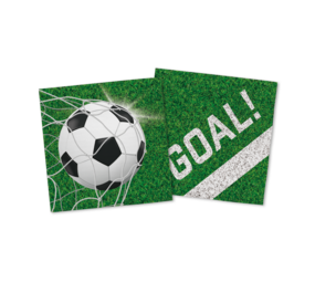 WeFiesta Voetbal Servetten 33x33cm | 20 stuks WeFiesta Voetbal Servetten 33x33cm | 20 stuks