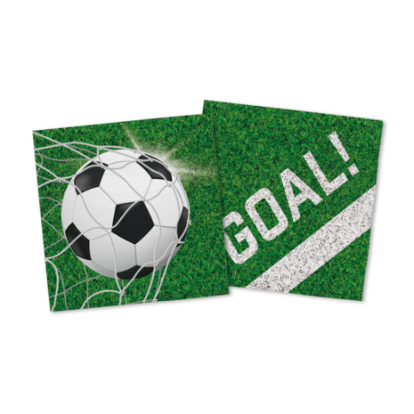 WeFiesta Serviettes Football 33x33cm | 20 pièces WeFiesta Serviettes Football 33x33cm | 20 pièces