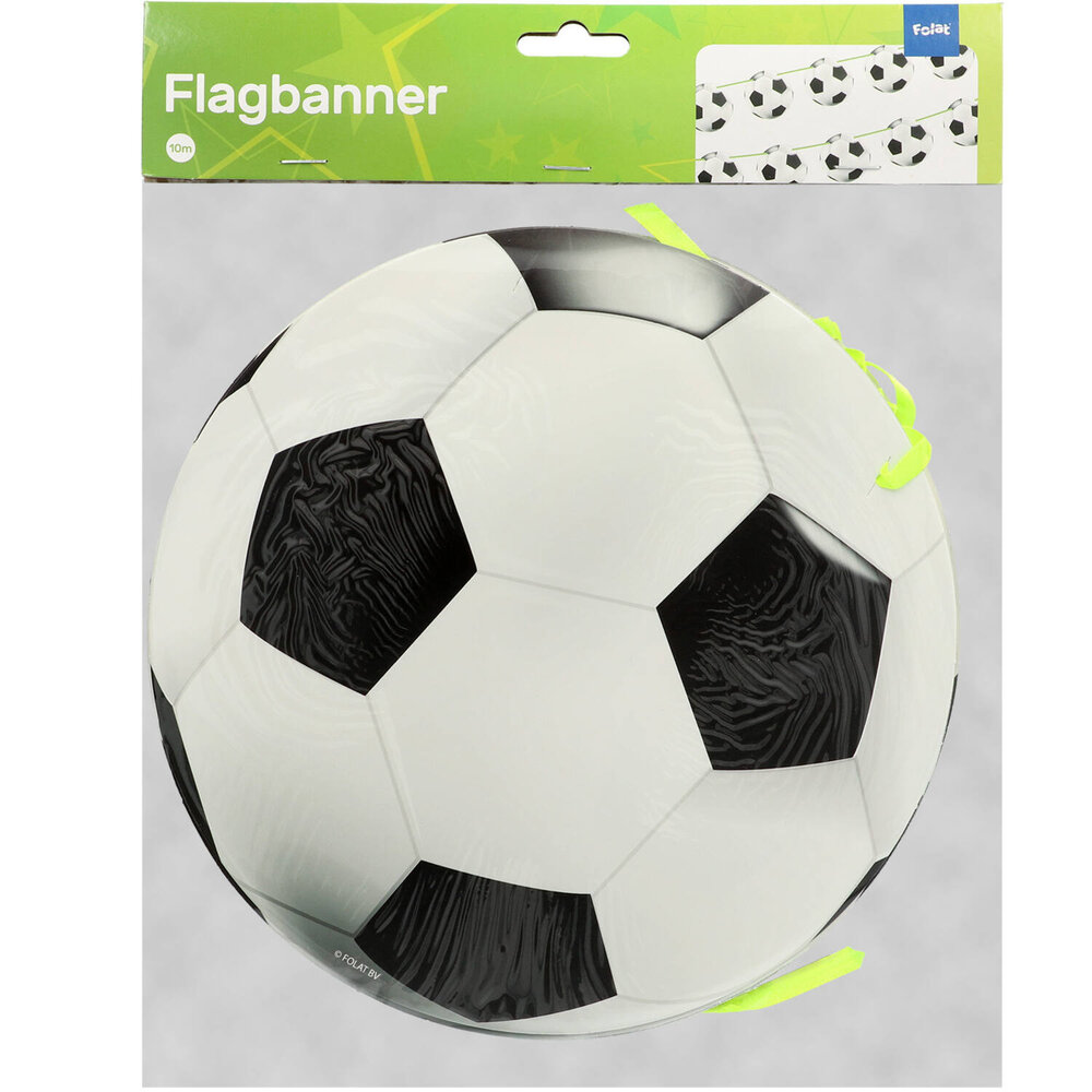 Folat Football Garland footballs on ribbon | 10 meters