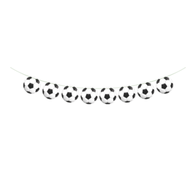 WeFiesta Fußballgirlande mit Fußbällen am Band 2 m | pro Stück WeFiesta Fußballgirlande mit Fußbällen am Band 2 m | pro Stück