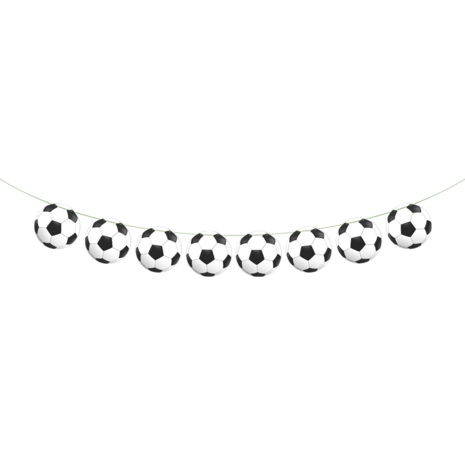 WeFiesta Fußballgirlande mit Fußbällen am Band 2 m | pro Stück WeFiesta Fußballgirlande mit Fußbällen am Band 2 m | pro Stück