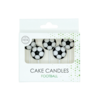 WeFiesta Bougies Football 4 cm | 5 pièces