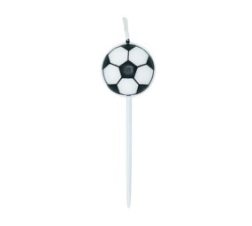 WeFiesta Fußball-Kerzen 4 cm | 5 Stück