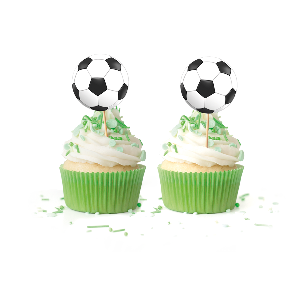 WeFiesta Football Cocktail Picks 10 cm | 12 pieces WeFiesta Football Cocktail Picks 10 cm | 12 pieces